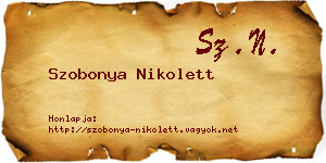 Szobonya Nikolett névjegykártya
